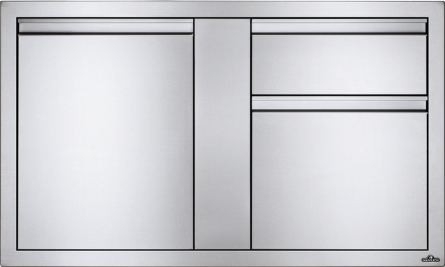 Napoleon Stainless Steel Single Large Single Door & Standard Drawer-0