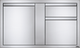 Napoleon Stainless Steel Single Large Single Door & Standard Drawer-0