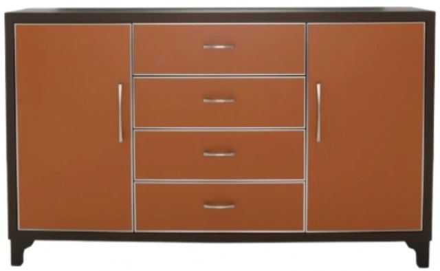 Michael Amini® 21 Cosmopolitan™ Diablo Orange/Umber Dresser-1