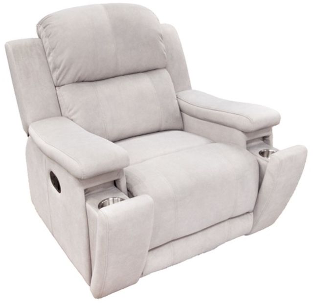 American Wholesale Furniture Valeria Dove Manual Glider Recliner-0