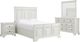 Elements International Bridgestone 4-Piece Antique White Queen Panel Bedroom Set-0