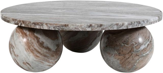 Meridian Furniture Spherical Brown Marble Coffee Table-1
