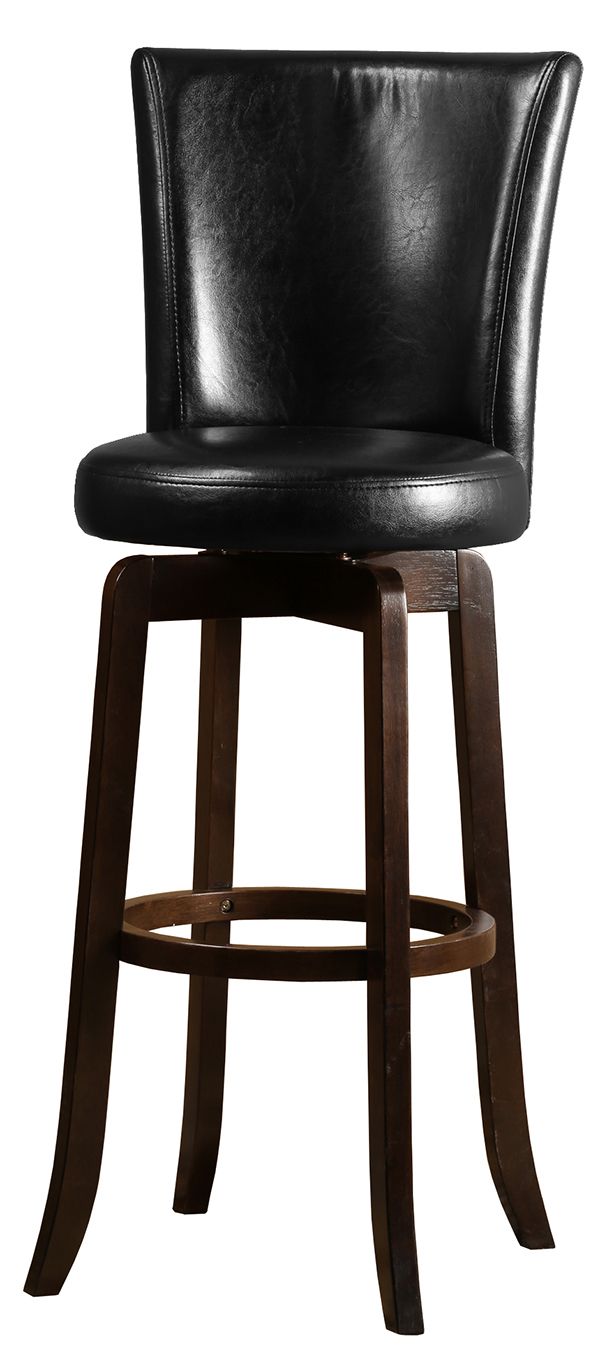 HH2 Home Copenhagen Black Walnut Swivel Bar Stool-0
