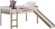 Donco Kids Gray/White Youth Twin Panel Low Loft-0