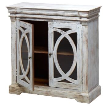 Jaipur Furniture Witt White Wash 2-Door Cabinet-2