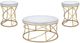 Coaster® Elise 3-Piece Mirror Top Occasional Table with Gold Base Set-0