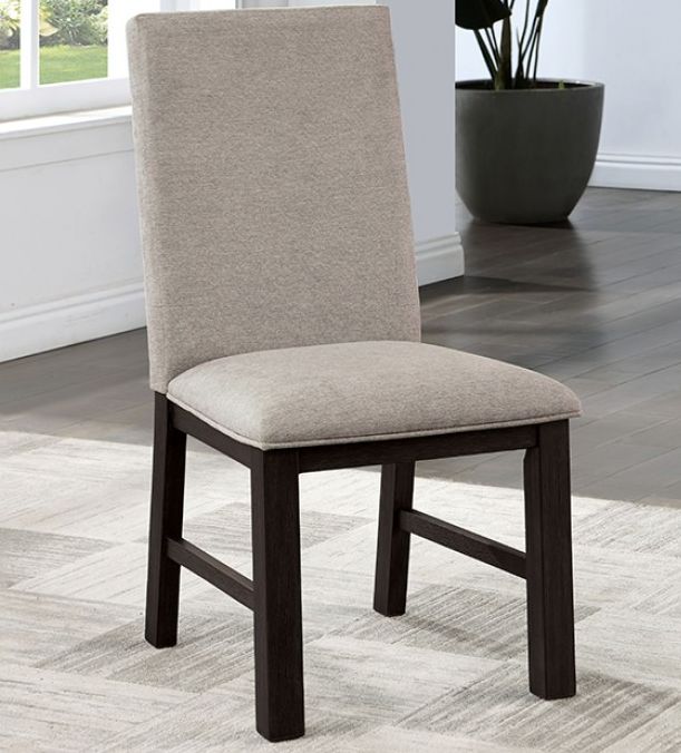 Furniture of America® Umbria Antique Black/Gray Dining Side Chair-1