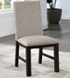 Furniture of America® Umbria Antique Black/Gray Dining Side Chair-1