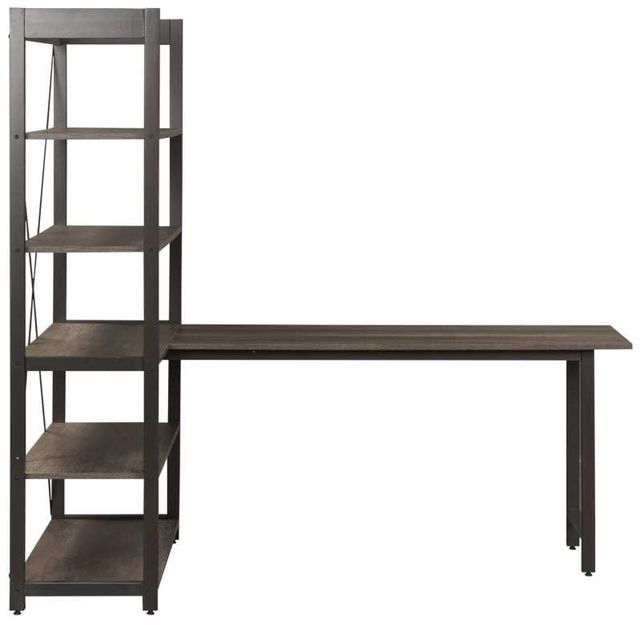 Liberty Furniture Tanners Creek Dark Pewter/Graystone Desk and Bookcase Set-2