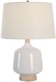 Uttermost® Opal Gloss Beige/White Table Lamp-3