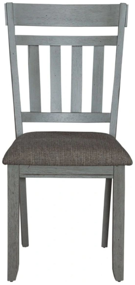 Liberty Furniture Newport Gray/Smokey Gray Splat Back Side Chair-2