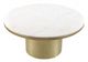 Zuo Modern Daschanelle White Coffee Table with Brass Base -1