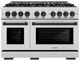 ZLINE Autograph Edition 48" Stainless Steel Pro Style Gas Range with Matte Black Accents-1