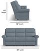 Flexsteel® Customizable Bernard Power Reclining Sofa with Console, Headrest and Lumbar-3