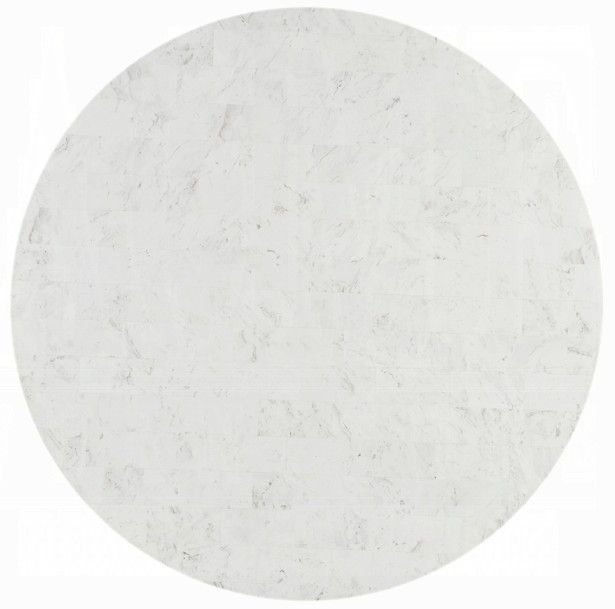 ACME Furniture Kala White Round Dining Table with Oak Base-3