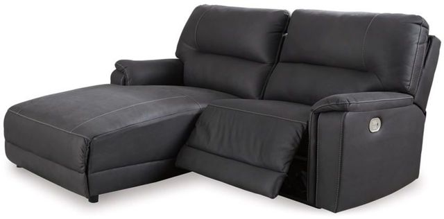 Signature Design by Ashley® Henefer 2-Piece Midnight Power Reclining Left-Arm Facing Sectional and Chaise-0