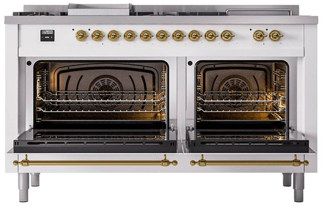 Ilve® Nostalgie II Series 60" Custom RAL Color Pro Style Dual Fuel Range-1