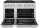 ZLINE Autograph Edition Paramount 48" 6.7 Cu. Ft. Stainless Steel Dual Fuel Range with 8 Burner DuoPro™ Cooktop and Dual Ovens with Polished Nickel Helix Handles and Accents-1