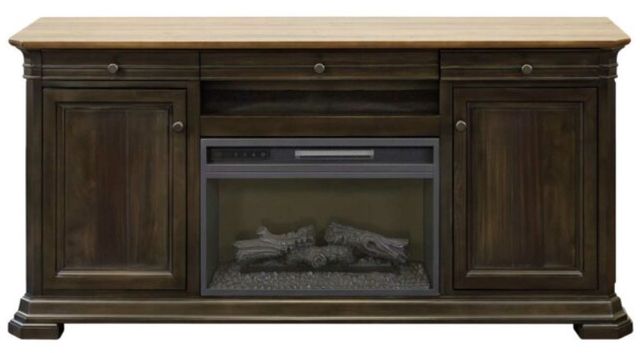 Martin Furniture Sonoma Dark Roast 68" Fireplace TV Stand-2