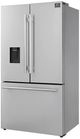 FORNO® Aosta Series Alta Qualita 36" 22.4 Cu. Ft. Stainless Steel Counter Depth French Door Refrigerator-2
