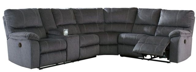 Signature Design by Ashley® Urbino 4-Piece Charcoal Reclining Living Room Seating Set-1