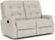 Flexsteel® Devon White Vanilla Reclining Loveseat-0