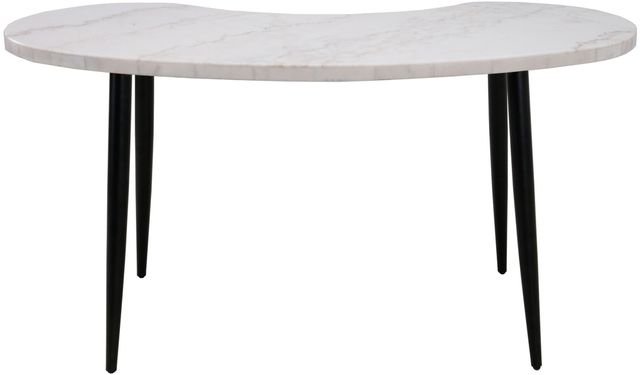Steve Silver Co. Kinsley 2-Piece White/Gray Marble Top Desk Set-3