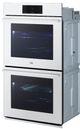 SKS Transitional Series 30" Satin Stainless Steel Double Electric Wall Oven-2