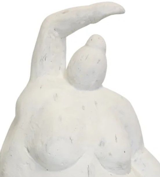 Stylecraft White 11" Sumo Yoga Statue-1
