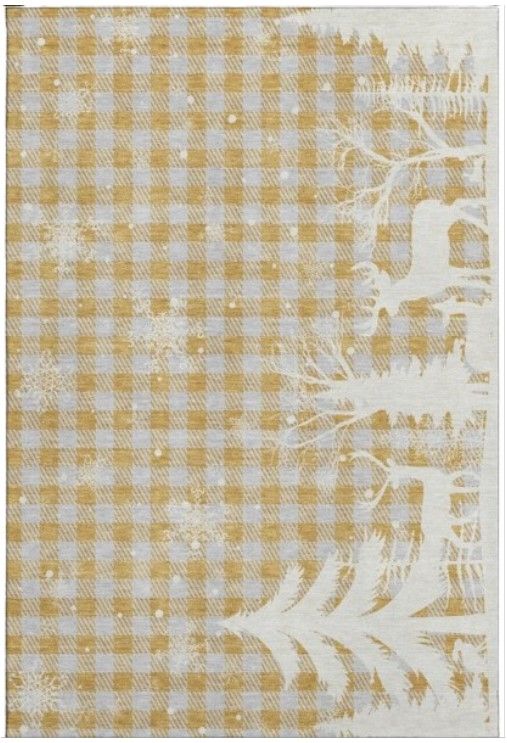 Dalyn™ Rug Company Merry & Bright MY26 Gold 5'x8' Area Rug-0