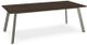 Amisco Customizable Lidya Rectangular Table with 84" Walnut Veneer Top-0