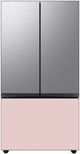 Samsung Bespoke 36" Pink Glass French Door Refrigerator Bottom Panel-2
