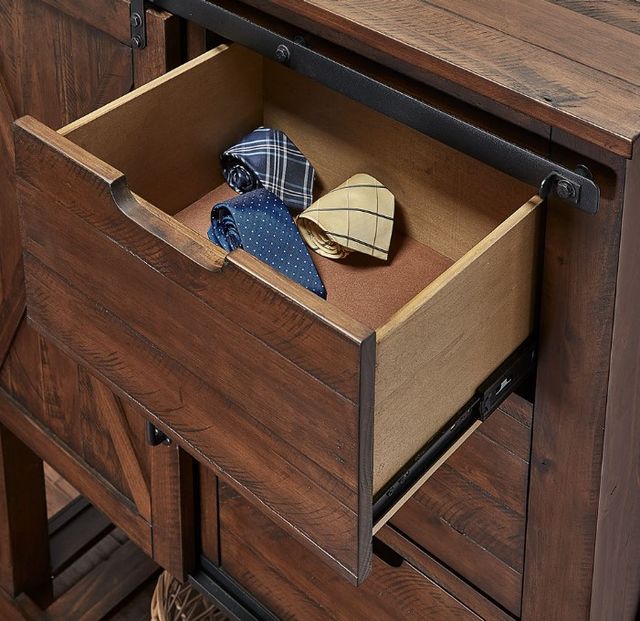 A-America® Sun Valley Rustic Timber Large Barn Door Chest-3