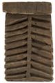 A & B Home Black/Brown Antique Carved 3-Pillar Candle Holder-2