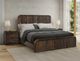International Furniture Direct Dark Mezquite Black Nightstand-1