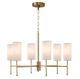 Olliix by Hampton Hill Maria Plated Gold Gold 6-Light Chandelier with Multi Shade Options-1