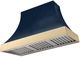 AGA Cascade 48" Indigo Wall Mounted Range Hood  with Polished Brass Trim-0