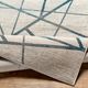 Surya Impulse Cream/Deep Teal 4'x6' Area Rug-3