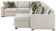 Homelegance® Isla 4-Piece Sand Modular Sectional with Reversible Chaise-3