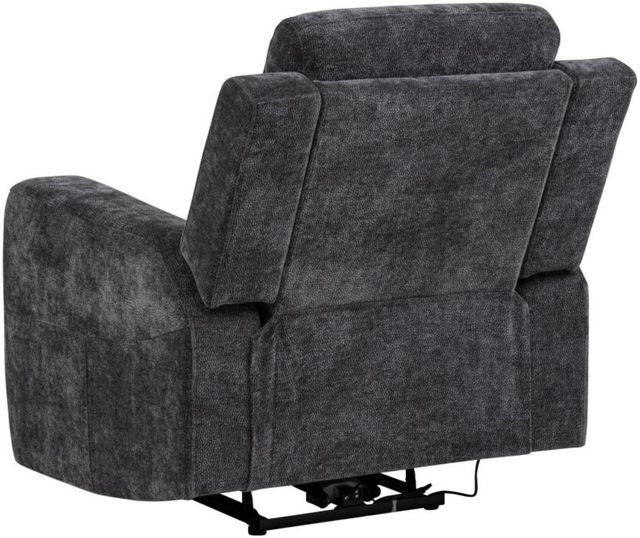 Coaster® Kennett Dark Gray Chenille Upholstered Power Recliner Chair-3
