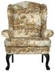Best® Home Furnishings Field & Stream Home Sylvia ABX1 Wing Back Chair with Antique Black Legs-1