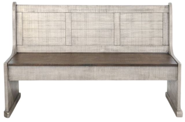 Sunny Designs™ Homestead Hills Alpine Gray/Tobacco Long Bench-2