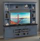 Parker House® Americana Modern Denim 92" TV Console with Hutch and LED Lights-1