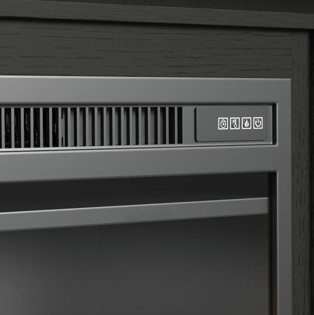 Elements International Ridgemont Black with Grain 70" TV Console with Fireplace Insert-4