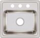 Elkay Lustertone® Classic Lustrous Satin 19" x 18" x 7-5/8" 3-Hole Single Bowl Drop-In Sink-1