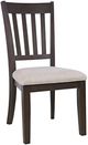 Jofran Inc. Brentwood Arbor Oak Upholstered Dining Side Chair-0