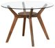 New Classic® Home Furnishings Oscar 5-Piece Clear/Gray/Walnut Dining Set-2