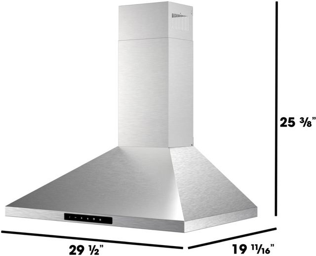 Sharp® 30" Stainless Steel Wall Mounted Range Hood-9
