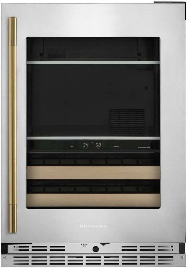 KitchenAid® 24" 4.8 Cu. Ft. PrintShield™ Stainless Steel Beverage Center -2