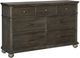 Mazin Furniture Motsinger Wire-Brushed Rustic Brown Dresser-1